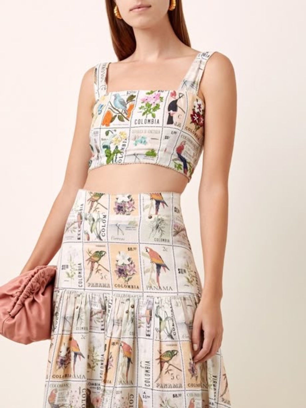Agua by Agua Bendita | Embroidered Crop Top